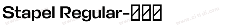 Stapel Regular字体转换